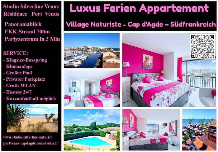 Luxus Ferien Appartement - Village Naturiste - Cap d'Agde - Süd-Frankreich